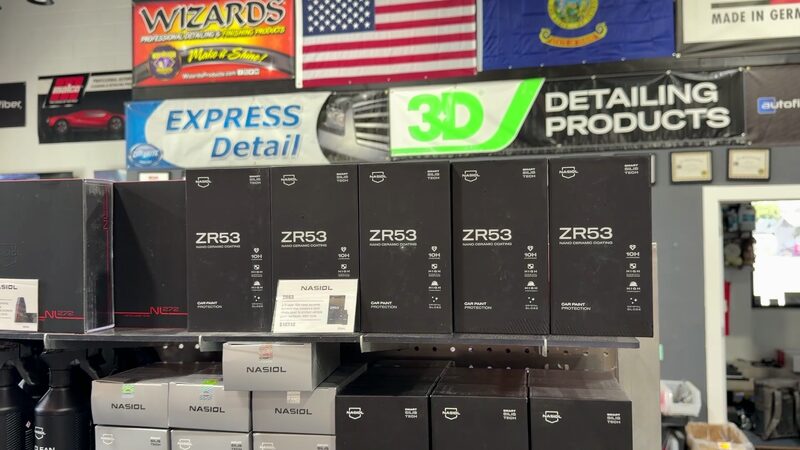3D detailing products wall at Specialty Supply