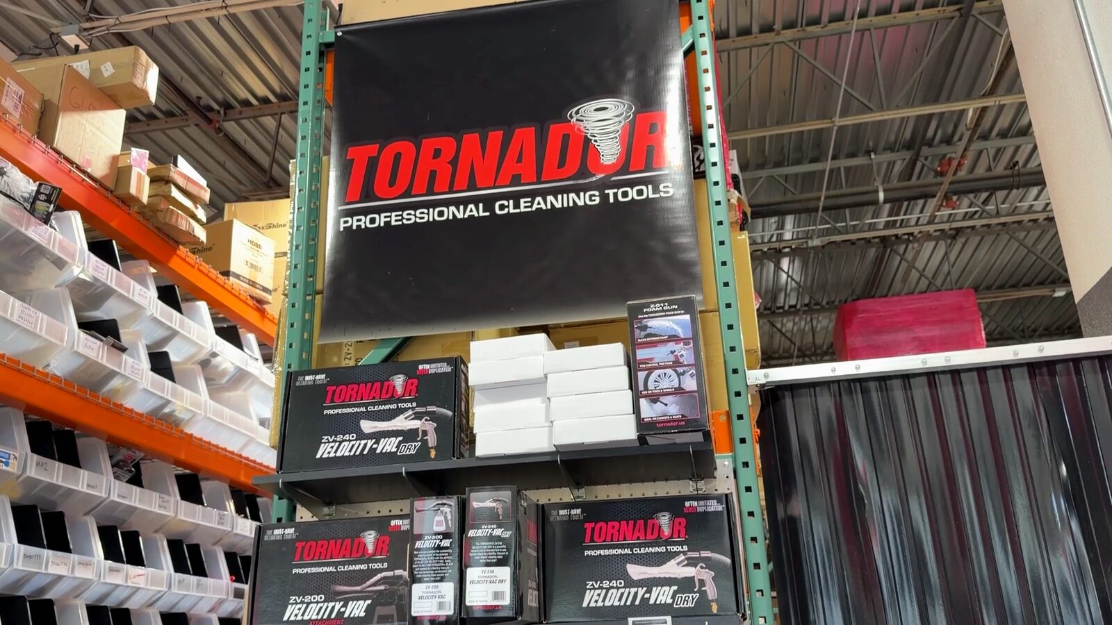 Tornador tool display on the shelf at Specialty Supply